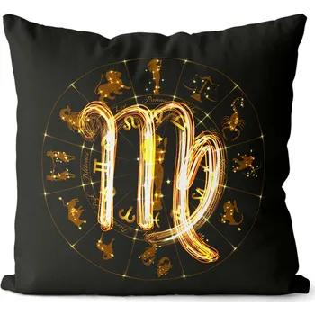 Dekorativní polštářek Polštář 40 x 40 cm - Symbol znamení Panna (23.8. - 22.9.)