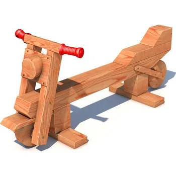 Zahradní lavice Monkey - Hravá lavička - Motorka velká - přírodní