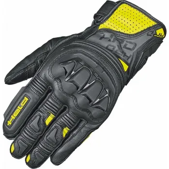 Moto rukavice Held Held KAKUDA letní sportovní kožené rukavice černé/žluté vel.10 10