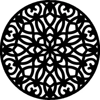 Dekorační mandala ze dřeva 140 mm 02