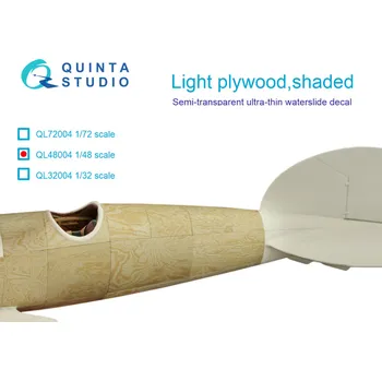 Plastikový model Quinta studio 1/48 Light plywood, shaded