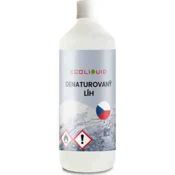 Ředidlo Ecoliquid Líh denaturovaný EUR 1 l Balení: Klasický uzávěr