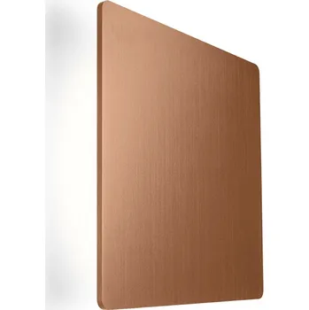 Nástěnné svítidlo Wever & Ducré Nástěnné čtvercové svítidlo Miles Carré z mramoru či hliníku Délka: 220 mm, Dekor: Hliník - měděná, Teplota chromatičnosti: 2700 Kelvinů 317478P3 Nástěnné čtvercové svítidlo Miles Carré ze mramoru či hliníku