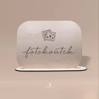 Svatební dekorace Svatební cedulka FOTOKOUTEK - PIKTOGRAM