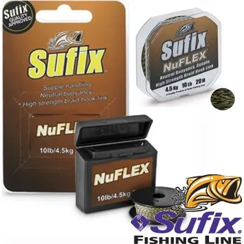 Sufix Šňůra Nuflex 20m 25lb Green Brown
