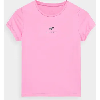 Chlapecké tričko 4F 4FJSS23TFTSF157 HOT PINK Dětské tričko EU 146/152
