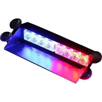 Maják Superlight Stroboskopy LED maják na přední sklo - modro červené