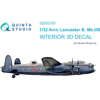 Plastikový model Quinta studio 1/32 Avro Lancaster B. Mk.I/III 3D-Print.&col.Int.