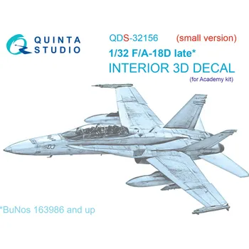Plastikový model Quinta studio 1/32 F/A-18D late 3D-Printed&col. Interior SMALL