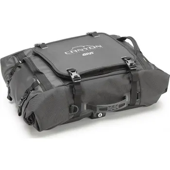 Motodoplněk GRT723 vodotěsné zavazadlo GIVI s plotnou MONOKEY, černé, 40 litrů, řada CANYON
