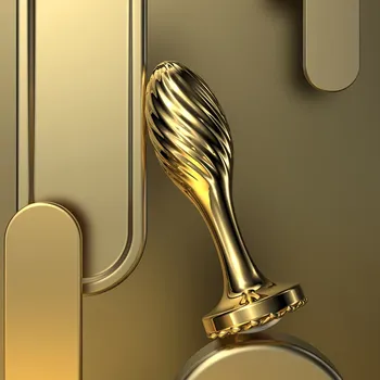 Anální šperk GemButt Anální šperk zlatý Barva: B