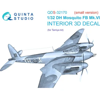 Plastikový model Quinta studio 1/32 DH Mosquito FB Mk.VI 3D-Print.&col.Int. SMALL