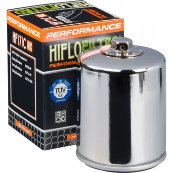 Autodíl Olejový filter HIFLOFILTRO HF171CRC Racing chróm