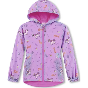 Dívčí bunda Dětaká jarní/letní šusťáková bunda KUGO fialová vel.110