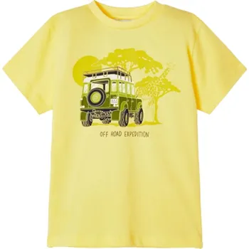 MAYORAL chlapecké tričko KR auto žlutá vel. 128 cm