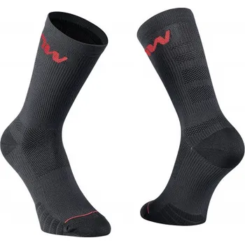 Pánské termo ponožky Northwave cyklo ponožky Extreme Pro Sock, Black/Red velikost S (36-39)