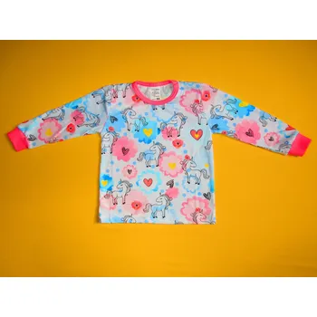 Arex, ČR Dívčí tričko dlouhý rukáv celopotisk 1 Barva: růžová, Velikost: 86