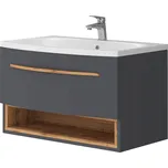 Lavedo Stellantis Antracit 80 koupelnová skříňka s umyvadlem