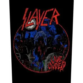 Nášivka Merch Slayer: Slayer Back Patch: Live Undead