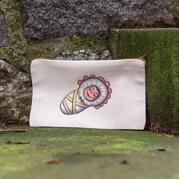 Penál Bavlněný penál, potištěný originální kresbou od Alči, Miminko