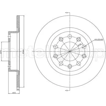 Brzdový kotouč Brzdový kotouč METELLI 23-1255C