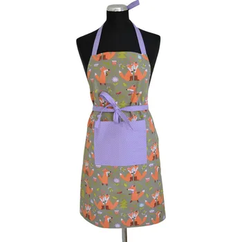 Kuchyňská zástěra Šatoli.cz Dámská bavlněná zástěra s podšívkou Lišky