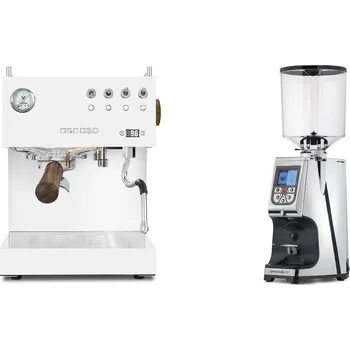 Kávovar Ascaso Steel DUO PID, White&Wood + Eureka Atom Specialty 75,…
