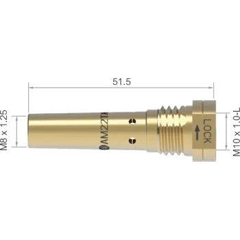 Příslušenství ke svářečce ARC TORCHOLOGY Mezikus ARC M22 - M8/M10 LH/51,5 AM22TA