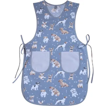 Kuchyňská zástěra Šatoli.cz Dámská bavlněná zástěra klokanka Psí plemena