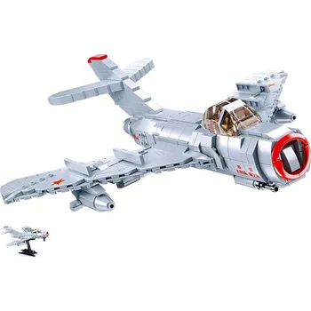 Stavebnice Sluban Sluban Model Bricks M38-B0983 Proudový stíhací letoun MiG-15