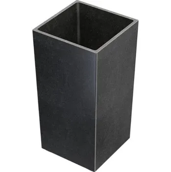 Květináč Granisil granitový květináč KUBI vysoký 60 cm černý