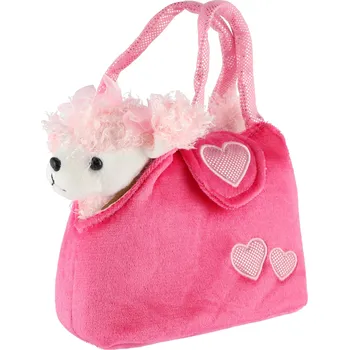 plyšák Plyšák Teddies Kabelka s pejskem růžová