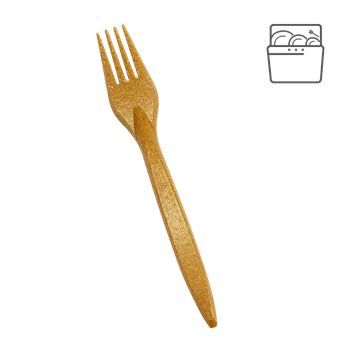 Jednorázové nádobí EcoPack Vidlička EKO kompozit dřevo/plast (WPC) párty bal/20 ks Balení: 100