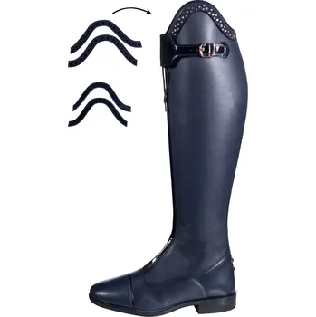Jezdecká obuv HKM Boty jezdecké Trinity Competition HKM, užší lýtko/vysoké, pro dospělé, deep blue 44