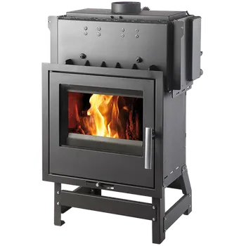 Krbová kamna HAAS+SOHN VESUVIO II/10/1S s výměníkem, černá/litinová dvířka 0619018150000 0619018150000