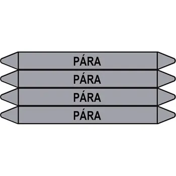 samolepka Značení potrubí, pára,4 ks, 250 × 26 mm