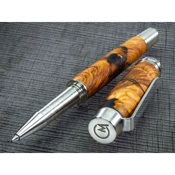 Kuličkové pero superior Stainless steel olive - Kaulona Edition - 09 č.6109