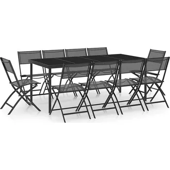 Zahradní sestava Zahradní jídelní set 11dílný 3073497 antracit
