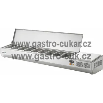 Pizza chladící pultová vitrína Asber GVL-154 (GN1/3)