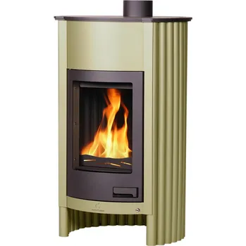 Krbová kamna HS Flamingo Krbová kamna MASTERFLAMME ® Grande I, olivová