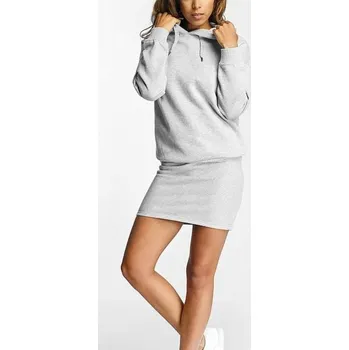 Dámská mikina Dámská mikina DEF Cropped Hoody Dress Rose - grey XL