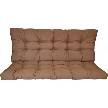 Podsedák Axin Trading s.r.o. Polstr na zahradní houpačku 140 cm - látka hnědý melír