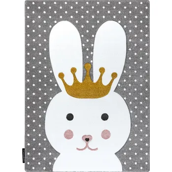 Koberec Dywany Łuszczów Dětský kusový koberec Petit Bunny grey Rozměry koberců: 120x170