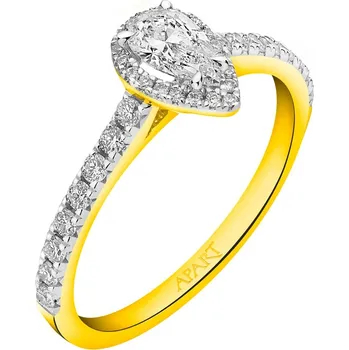 Prsten Zlatý prsten s diamanty - SI2/H - 0,58 ct - ryzost 585 - 189.323