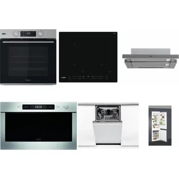 Set domácích spotřebičů WHIRLPOOL OMSK58HU1SX + WHIRLPOOL WL S7260 NE + WHIRLPOOL AKR 749/1 IX + WHIRLPOOL AMW 439 IX + WHIRLPOOL WSIO 3O34 PFE X + WHIRLPOOL ART 66112