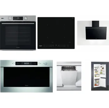 Set domácích spotřebičů WHIRLPOOL OMSK58HU1SX + WHIRLPOOL WL S7260 NE + WHIRLPOOL AKR 62F LT K + WHIRLPOOL AMW 439 IX + WHIRLPOOL WSIC 3M27 C + WHIRLPOOL ART 65031