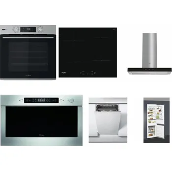 Set domácích spotřebičů WHIRLPOOL OMSK58HU1SX + WHIRLPOOL WS Q2760 BF + WHIRLPOOL WHBS 62F LT K + WHIRLPOOL AMW 439 IX + WHIRLPOOL WSIC 3M27 C + WHIRLPOOL ART 66112