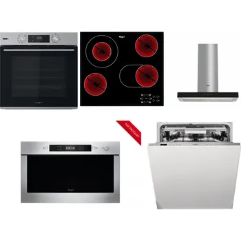 Set domácích spotřebičů WHIRLPOOL OMSK58HU1SX + WHIRLPOOL AKT 8190/BA + WHIRLPOOL WHBS 62F LT K + WHIRLPOOL AMW 423/IX + WHIRLPOOL WIO 3O540 PELG