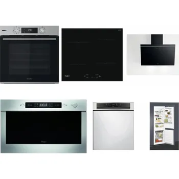 Set domácích spotřebičů WHIRLPOOL OMSK58HU1SX + WHIRLPOOL WS Q2760 BF + WHIRLPOOL AKR 62F LT K + WHIRLPOOL AMW 439 IX + WHIRLPOOL WBC 3C34 PF X + WHIRLPOOL ART 65031