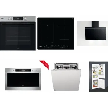 Set domácích spotřebičů WHIRLPOOL OMSK58HU1SX + WHIRLPOOL WL B8160 NE + WHIRLPOOL AKR 62F LT K + WHIRLPOOL AMW 423/IX + WHIRLPOOL WIO 3O540 PELG + WHIRLPOOL ART 65031